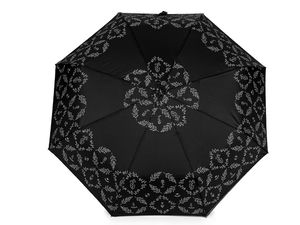 Umbrelă pliabilă elegantă cu imprimeu floral, deschidere și închidere automată - Umbrelă compactă de ploaie cu protecție UV premium