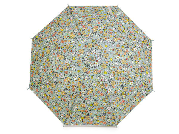 Umbrelă translucidă cu imprimeu floral și deschidere automată pentru damă și fete - Umbrelă de ploaie tip cupolă, rezistentă la vânt