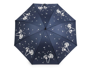 Umbrelă de damă tip baston cu deschidere automată - Cupolă magică cu model de păpădie sensibil la apă și protecție UV