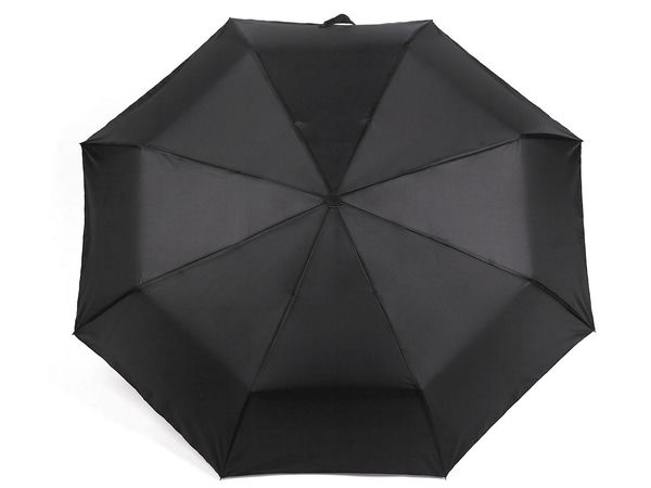 Umbrelă pliabilă premium pentru bărbați, cu deschidere automată și mâner clasic din lemn - rezistentă la vânt și compactă