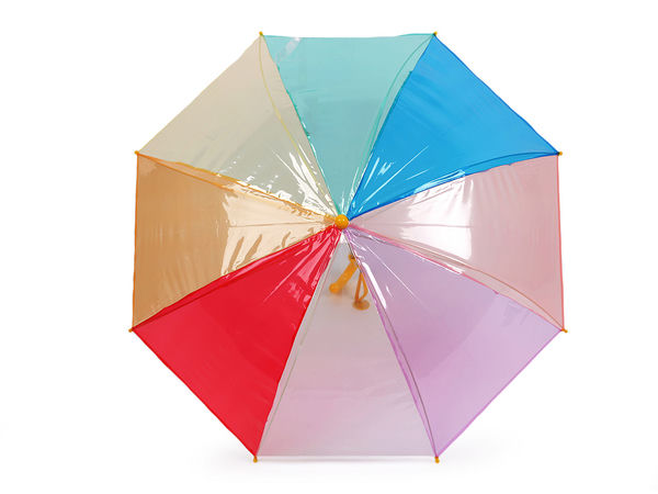 Umbrelă transparentă tip cupolă pentru copii - Umbrelă de ploaie transparentă cu mâner prevăzut cu etichetă pentru nume