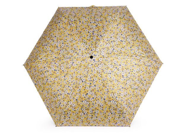 Umbrelă mini pliabilă de damă cu imprimeu floral - Umbrelă de buzunar compactă și ușoară, cu husă de protecție pentru călătorie