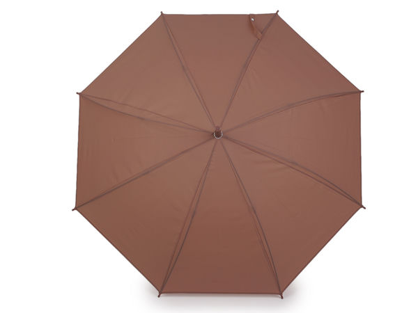 Umbrelă elegantă tip baston pentru damă – deschidere automată, cupolă rezistentă la vânt cu 8 clini, protecție translucidă împotriva ploii