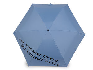 Umbrelă mini pliabilă de damă premium, cu protecție UV și husă tip geantă cu baretă de umăr