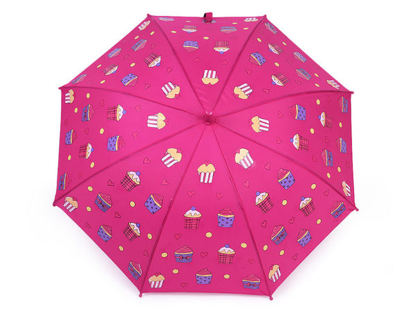 Umbrelă pentru copii, rezistentă la vânt, cu schimbare de culoare - Modele cu brioșe, monștri și mașini