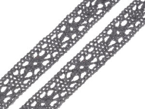 Dantelă premium din bumbac pe bobină de 11 mm - Panglică decorativă elegantă pentru croitorie, îmbrăcăminte și decorațiuni interioare