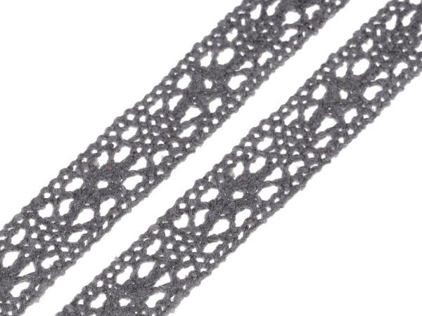 Dantelă premium din bumbac pe bobină de 11 mm - Panglică decorativă elegantă pentru croitorie, îmbrăcăminte și decorațiuni interioare