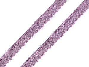 Dantelă premium din bumbac tip ciocănele cu margine curbată, 12 mm | Panglică elegantă cu colțișori pentru fețe de masă, perne și costume populare