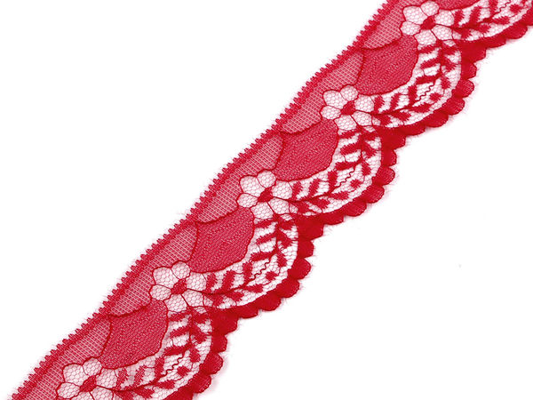 Dantelă premium din nailon (40 mm) - Dantelă decorativă de galanterie pentru decorațiuni interioare, articole vestimentare și proiecte DIY
