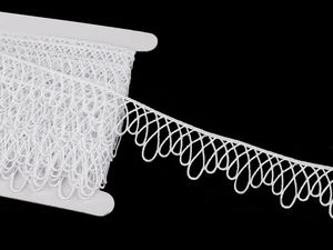 Bandă din dantelă ghipură minimalistă - Panglică elegantă neelastică de 30 mm pentru haine și decorațiuni interioare