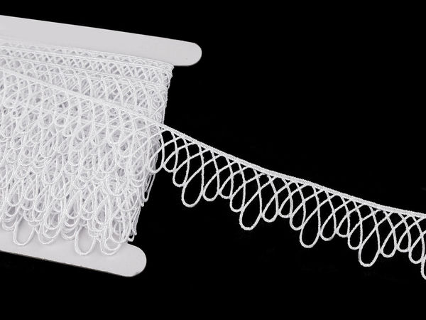 Bandă din dantelă ghipură minimalistă - Panglică elegantă neelastică de 30 mm pentru haine și decorațiuni interioare