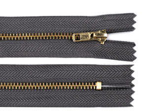 Fermoar metalic premium nr. 3 închis (18 cm) pentru pantaloni, îmbrăcăminte și genți