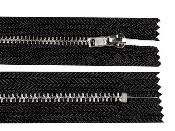 Fermoar metalic nedetașabil premium nr. 4 (20 cm) cu dinți argintii - Sistem de închidere durabil pentru pantaloni, bluze și genți