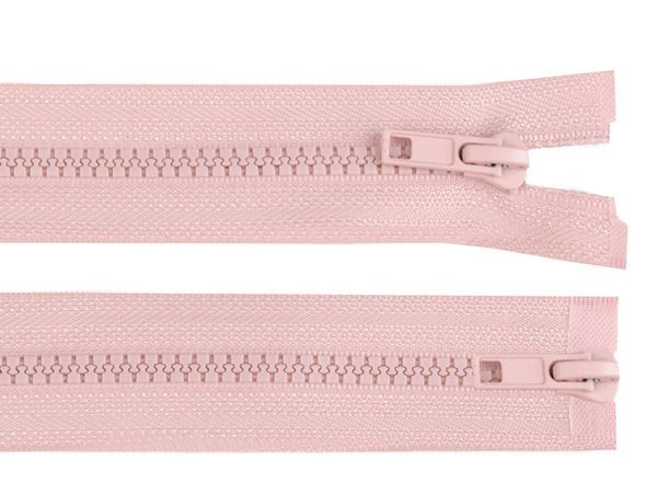Fermoar premium din plastic detașabil nr. 5 cu cursor dublu, 70cm - Fermoar cu două cursoare pentru jachete și îmbrăcăminte groasă de exterior