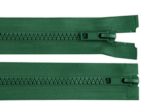 Fermoar injectat detașabil premium nr. 5 cu dublu cursor (80 cm) - Fermoar robust din plastic cu deschidere în ambele sensuri pentru geci și paltoane