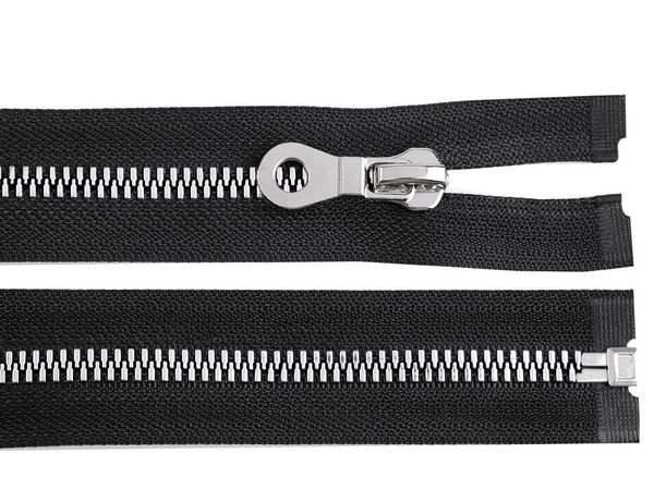 Fermoar detașabil robust din plastic Vislon nr. 8 (70 cm, negru) - Fermoar premium cu cheiță autoblocantă pentru jachete și îmbrăcăminte de exterior