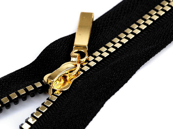 Fermoar premium detașabil Vislon nr. 5 (60 cm) - dinți pătrați cu design tip zar pentru jachete și paltoane