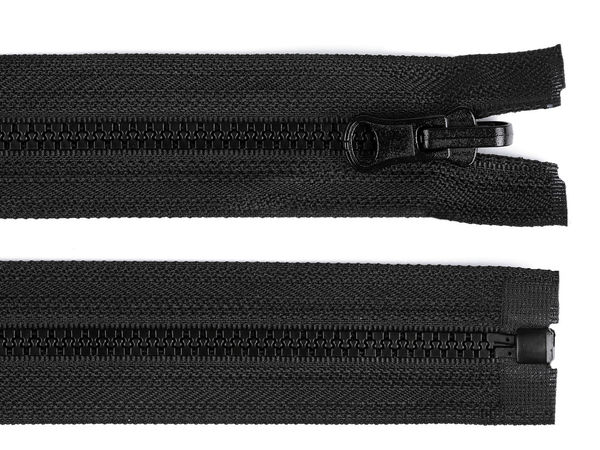 Fermoar detașabil din plastic nr. 5 premium cu cursor reversibil (80 cm, negru)