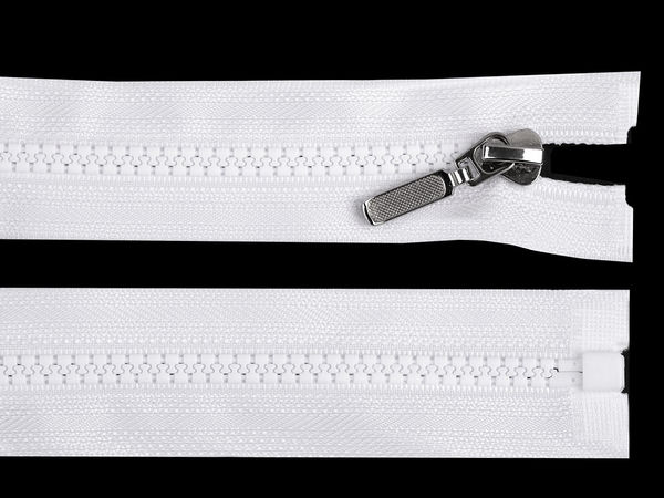 Fermoar din plastic detașabil premium nr. 5 (50 cm) cu cursor metalic decorativ