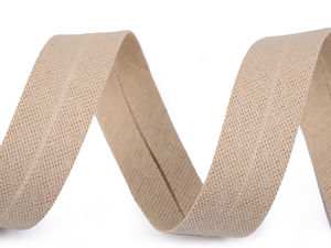 Bandă de bie din bumbac îndoită premium - Finisaj pe diagonală de 18 mm