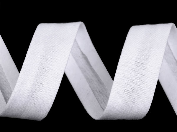 Bandă de biais din bumbac premium cu margini îndoite (20mm) - Bordură flexibilă de înaltă calitate pentru îmbrăcăminte, accesorii și lucru de mână