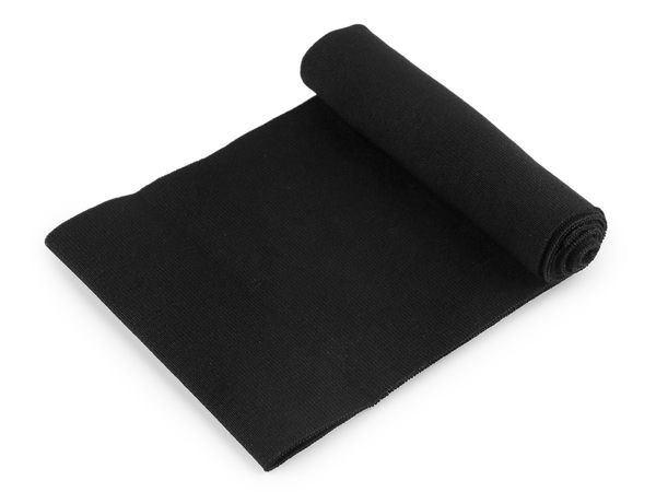Bandă patent elastică reiată din bumbac premium pentru manșete și tivuri - Lățime 14 cm