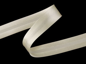 Bandă bie din saten premium - Panglică pliată de 20 mm pentru tivit haine, finisaje de lenjerie, lucru manual și decorațiuni interioare