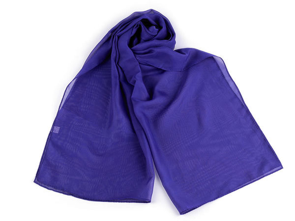 Șal și eșarfă de vară premium, vaporoasă - Accesoriu elegant, semi-transparent în culori uni (45x150 cm)