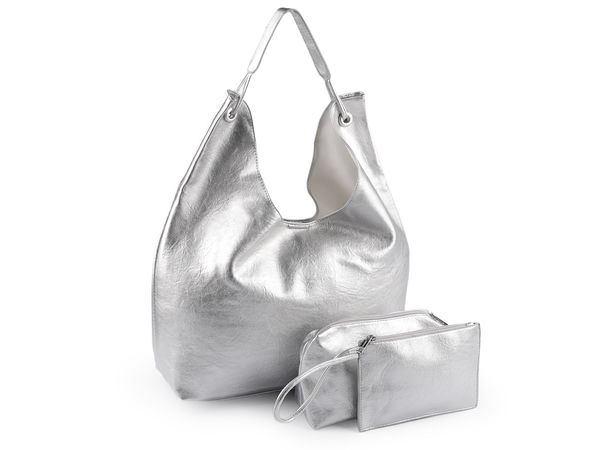 Set premium de genți 3-în-1 din piele ecologică - Geantă mare tip tote și două borsete organizatoare (45x28 cm)