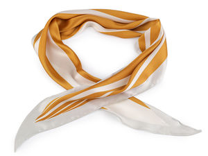Eșarfă triunghiulară elegantă din satin (35x115 cm) - Accesoriu multifuncțional pentru păr, gât și geantă