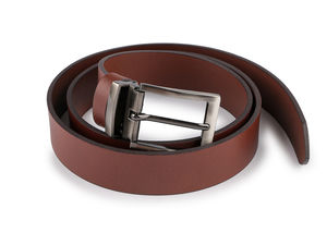 Curea Premium din Piele de Bivol pentru Bărbați - Bandă netedă mată de 3,5 cm cu cataramă din metal periat