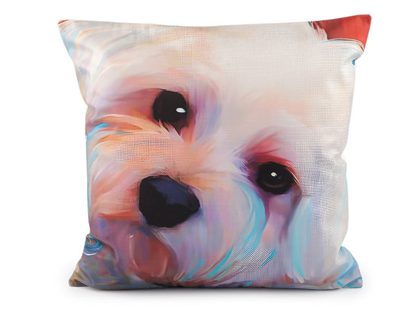 Față de pernă decorativă din catifea cu imprimeu animal, 45x45 cm - Husă de pernă cu modele cu câini și pisici