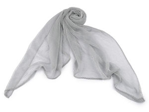 Șal elegant de seară din lurex plisat și eșarfă pentru umeri (60x160 cm)