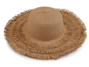Pălărie de vară din paie pentru damă, cu franjuri – Pălărie de soare personalizabilă cu boruri largi, ideală pentru proiecte DIY, stil boho și decorațiuni