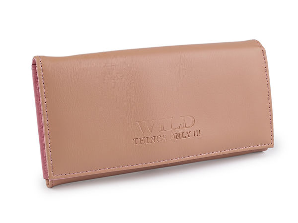 Portofel elegant de damă tip plic cu clapetă (10x19 cm) - Organizator compartimentat pentru carduri și monede