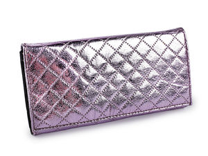 Portofel lung de damă elegant și perforat - Organizator tip clutch premium (9.5x19 cm)