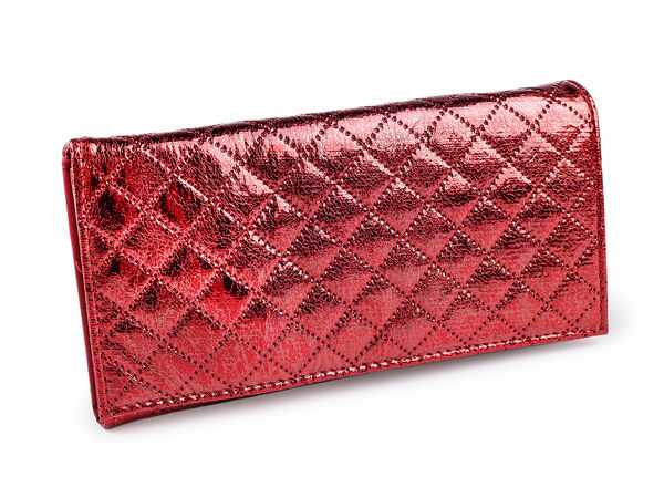 Portofel lung de damă elegant și perforat - Organizator tip clutch premium (9.5x19 cm)
