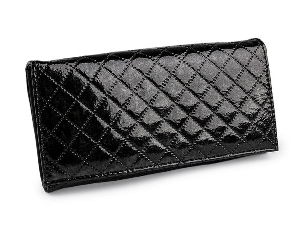 Portofel lung de damă elegant și perforat - Organizator tip clutch premium (9.5x19 cm)