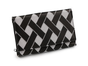 Portofel elegant de damă cu imprimeu și organizator cu compartimente multiple (10 x 15 cm)