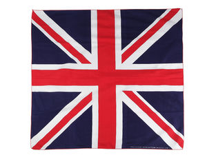 Eșarfă premium din bumbac cu imprimeu steag - Bandană pătrată și acoperământ pentru cap 70x70 cm (Modele SUA și Marea Britanie)