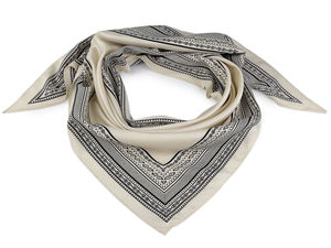 Eșarfă triunghiulară din satin premium - Șal elegant versatil și accesoriu de păr (65x135 cm)