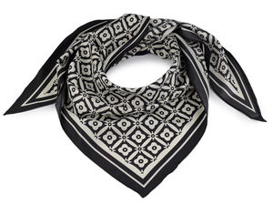 Eșarfă triunghiulară elegantă din saten (65x140 cm) - Accesoriu versatil pentru gât, păr și geantă