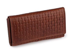 Portofel tip plic premium din piele naturală pentru femei (9,5 x 17 cm)