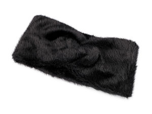 Bentiță elegantă de damă din blană ecologică cu design încrucișat - Protecție călduroasă cu dublu strat pentru iarnă