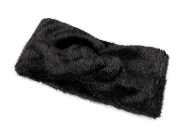 Bentiță elegantă de damă din blană ecologică cu design încrucișat - Protecție călduroasă cu dublu strat pentru iarnă