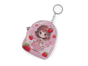 Mini etui breloc și portofel de monede pentru fete (6.5 x 9 cm) – Portchei compact și borsetă organizatoare