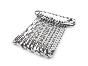 Ace de siguranță premium complet metalice - 28 mm, finisaj nichelat (Pachet economic de 600 de bucăți)