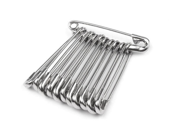 Ace de siguranță premium complet metalice - 28 mm, finisaj nichelat (Pachet economic de 600 de bucăți)