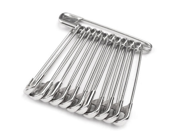 Ace de siguranță premium complet metalice, 40 mm - Finisaj nichelat, Pachet economic (600 bucăți)