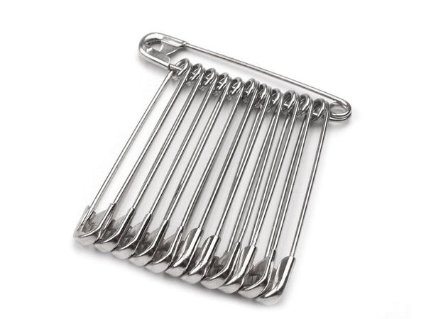 Ace de siguranță premium de 50 mm, integral din metal - Pachet vrac pentru croitorie și confecționarea broșelor